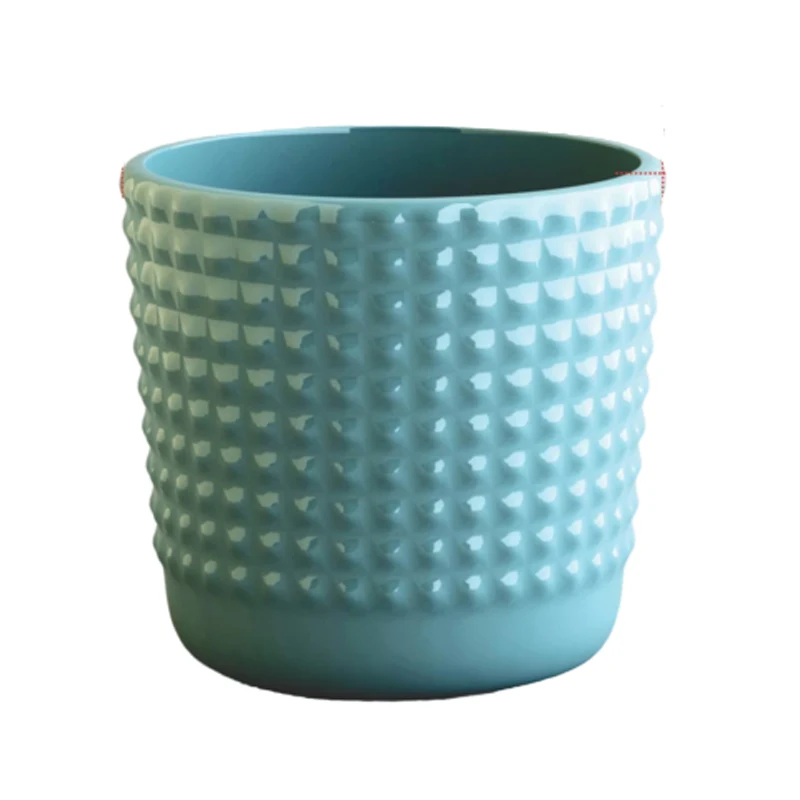 Hot Selling Product Circular Planter Big Metal Planter Sky Blue Colour Indoor Pot Succulent Planter Garden Supplies Wholesale