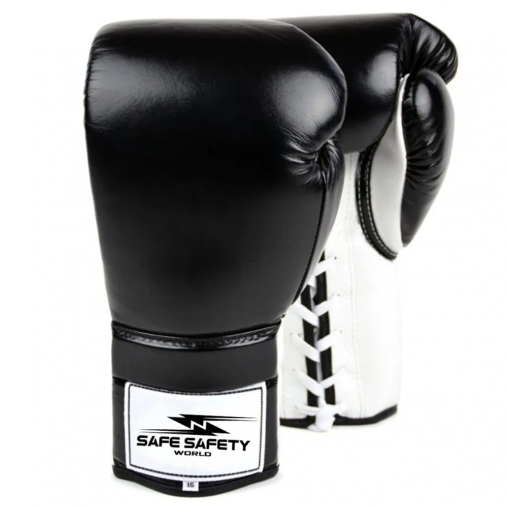Training Factory Rate Professional Boxing Gloves Hot Sale Factory Customization Logo Produced in a Pakistani Black Red Blue