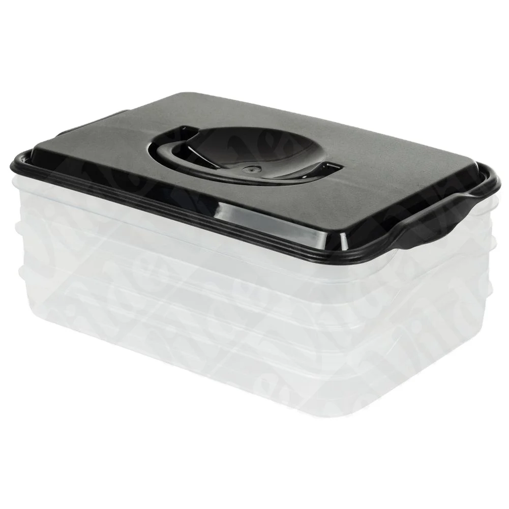 Long Operating Life Turkey Transparent Cold Meat Food Container 3-Level 3x 600 Millimeter