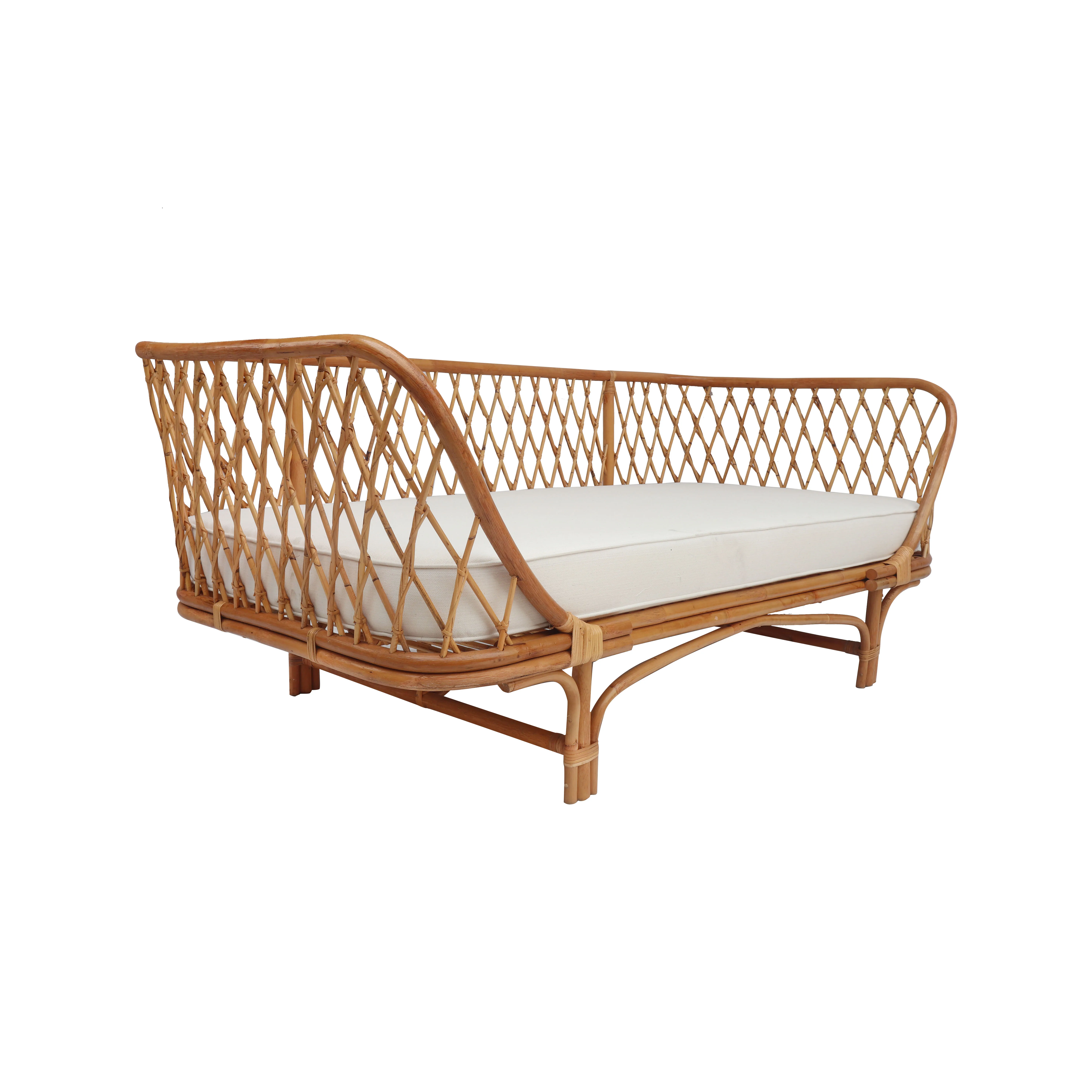 New Modern Design Long Rattan Sofa Bed Wickers Handmade Hot Sales