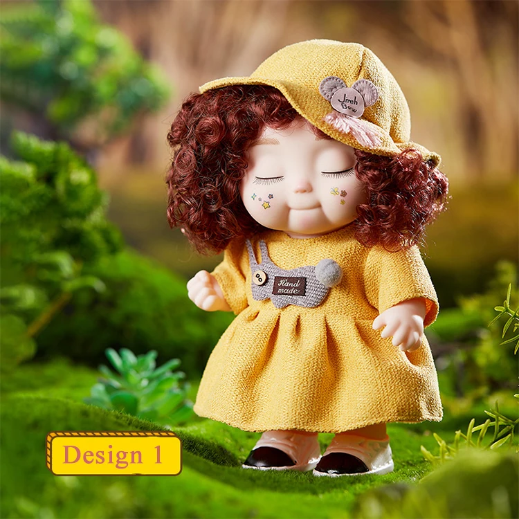 kawii diy fairy dolls with clothes dress Mini doll 30 cm movable joint kids toys for girls with 3D big eyes