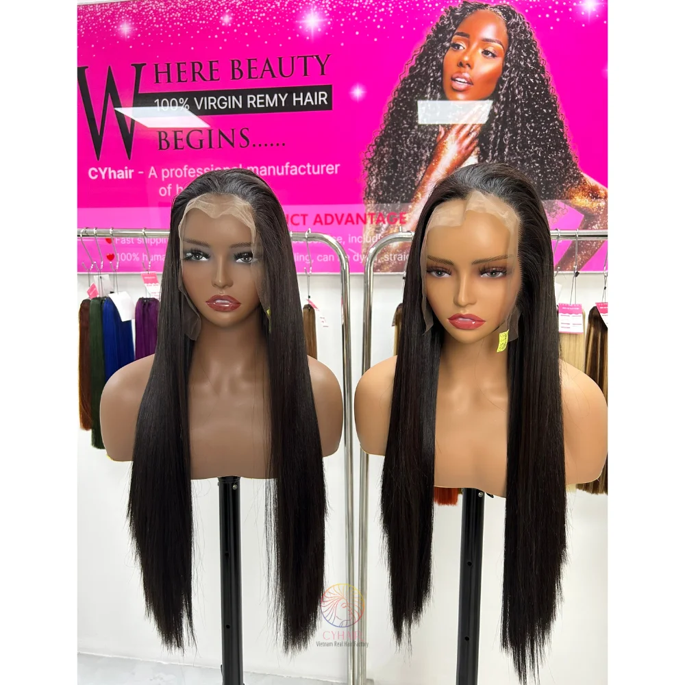 Лучшая фабрика Cyhair один донор вьетнамские волосы Remy полный цвет Sdd кости прямой парик для наращивания легкая кожа мягкая гладкая