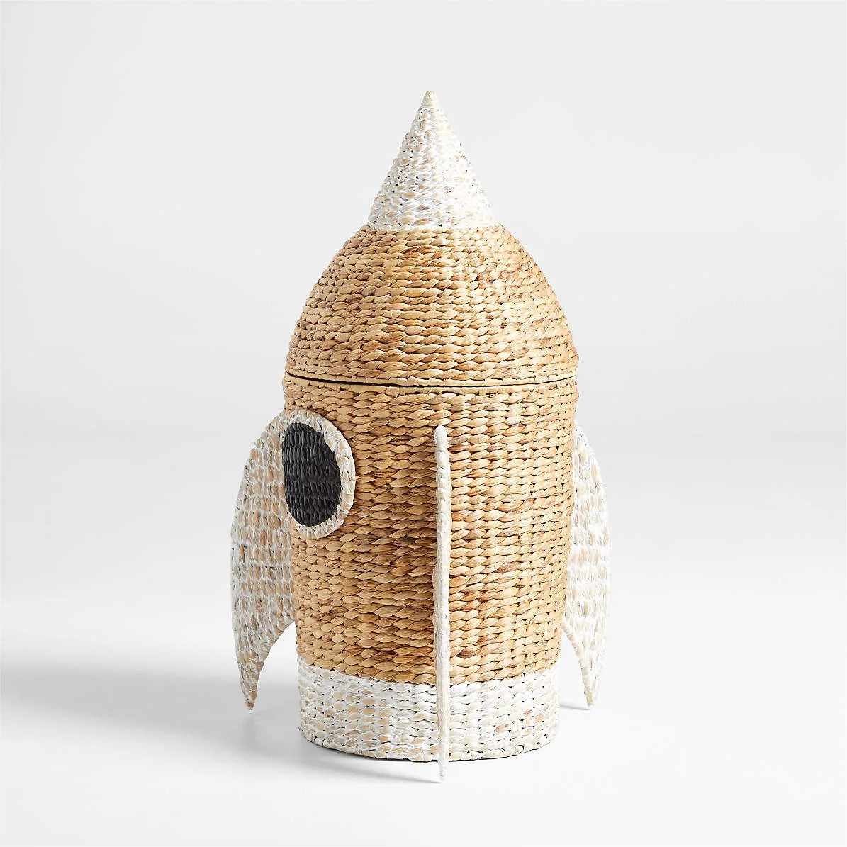 Toy storage organizer ice cream cone shaped baskets for kids handwoven water hyacinth children toys container basket