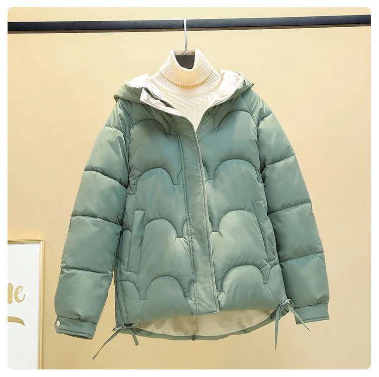 Newest Style Lady Jean Jacket Long Sleeve Woman Puffer Jacket Womens Clothing Black Quantity Custom Coat Cotton Blue OEM Pockets
