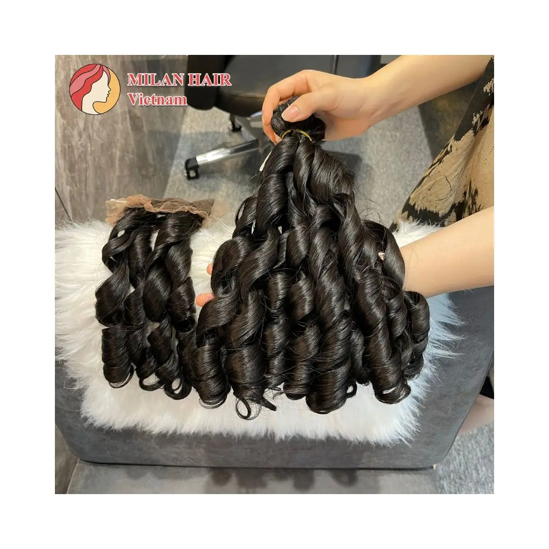 2023 Hot Selling Product Wholesale Price Bouncy Curly Human Hair Wigs 100% Vietnamese Raw Hair