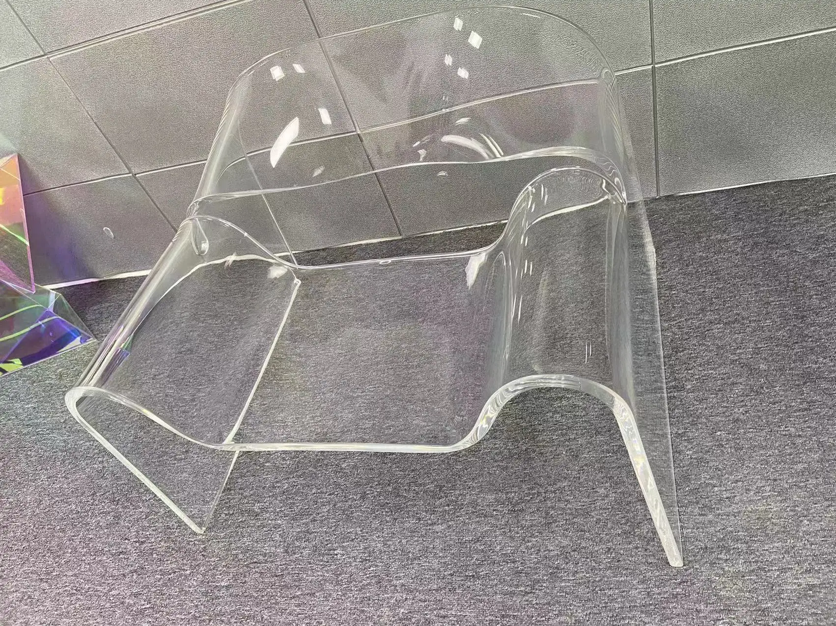 Ghost Chair Acrylic Sofa Chair Modern Light Luxury Original Creative Design Leisure Sofa Recliner Crystal Chair