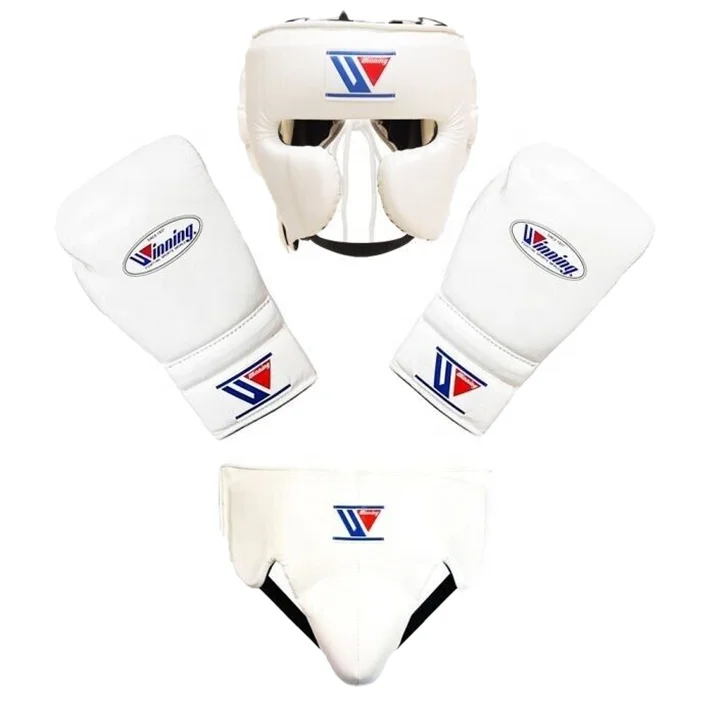 New Arrival Winning Boxing Equipments Designs 3 Pieces Sparring Gear Set Martial Arts Sanda Wushu Equipment Gear Set SFS-SS-001