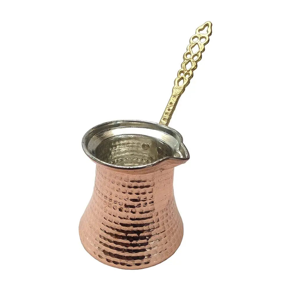 Hot Selling New Hand Hammered Thick Solid Copper Turkish Coffee Pot Arabic Greek Stovetop Coffee Maker