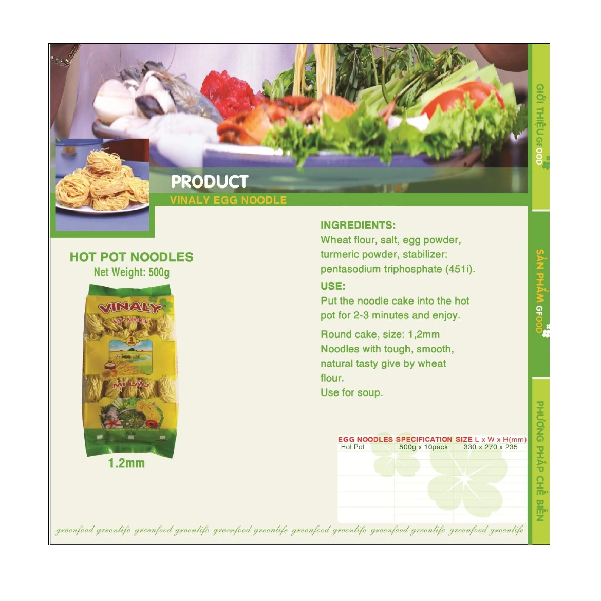 Лучшая цена, яичная лапша-горячий горшок, лапша 1,2 м, производитель пшеничной муки из Вьетнама