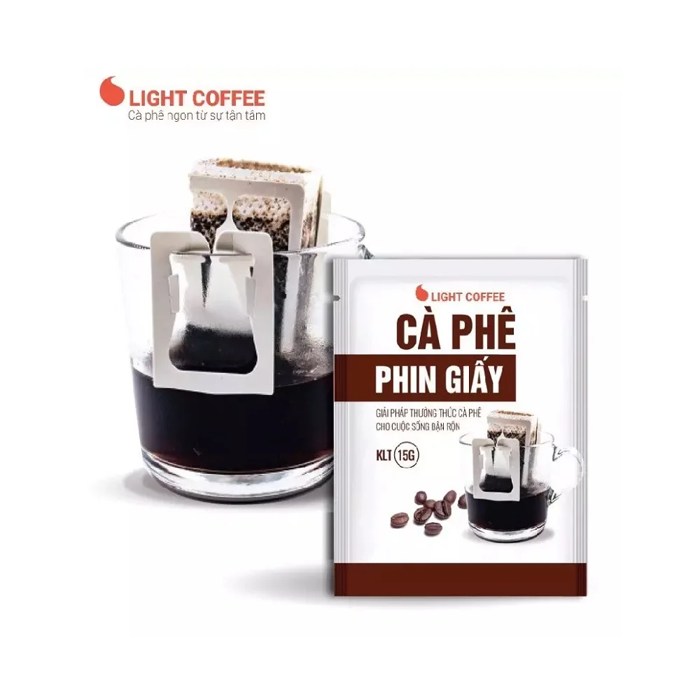 Traditional Coffee Phin Drip Coffee Filter Bag Paper Bitter Taste Vietnamese Coffee With High Export Quality