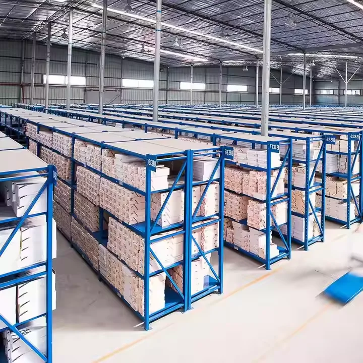 Manufacture Factory 500KG Per layer Powder Coated Metal Light Duty Warehouse Storage Rack Shelf garage shelves
