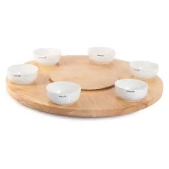 High Quality Lazy Susan Ball Bearing Dining Table Metal Swivel Plate Offer Business OEM wooden mango lazy susan title print