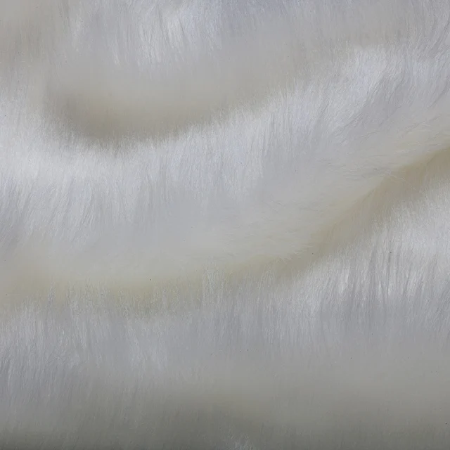 Горячая распродажа белый 40 мм ворс из искусственного меха ткани