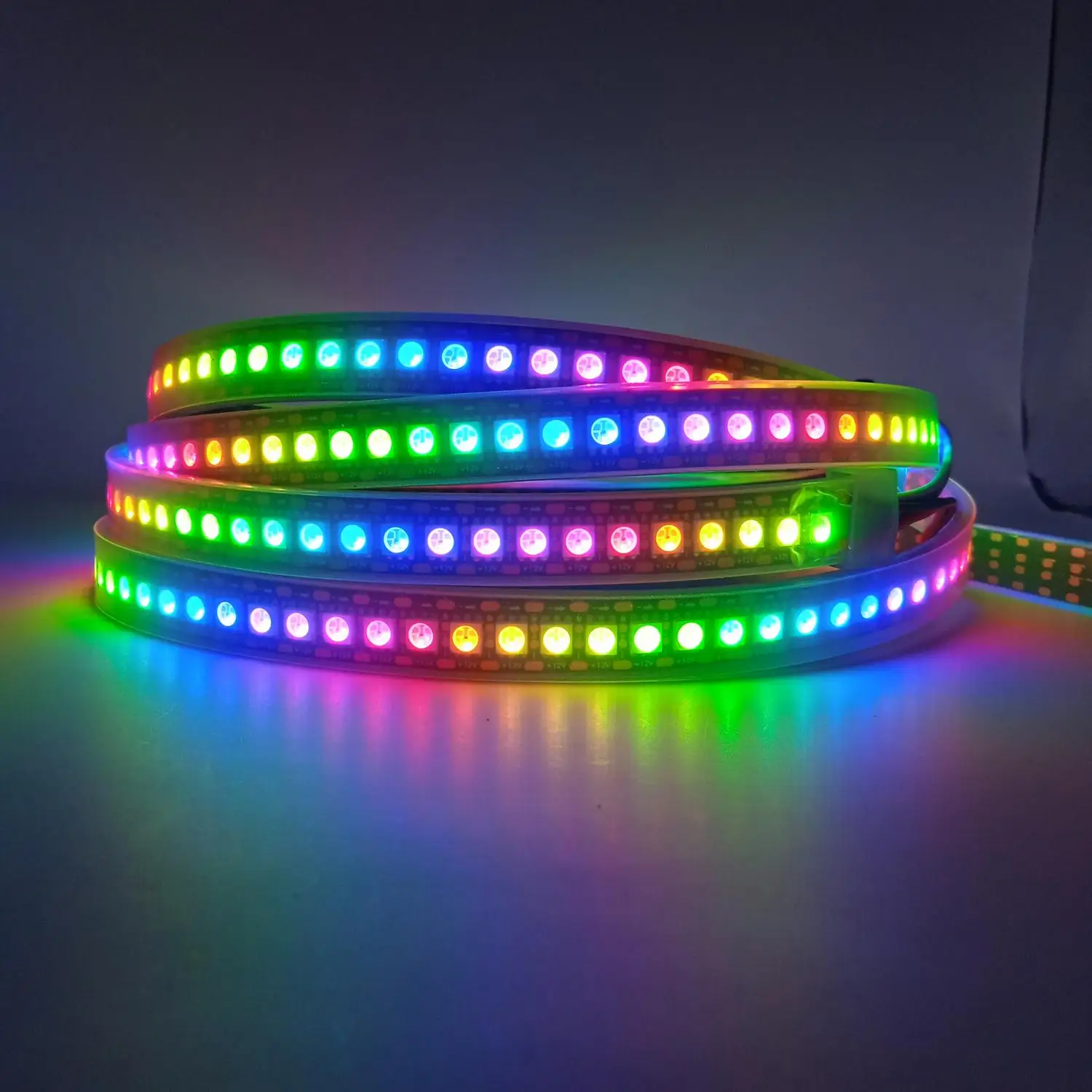 IP67 43 Вт смарт-лента 220 В RGB SPI 2815 с 144 светодиодами на метр герметичная адресная лента для декора доступна длиной 5 м 10