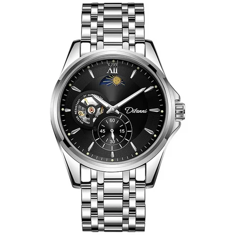 lady men unisex custom made automatic style eta Waterproof luxury 4a skeleton mechanical watch