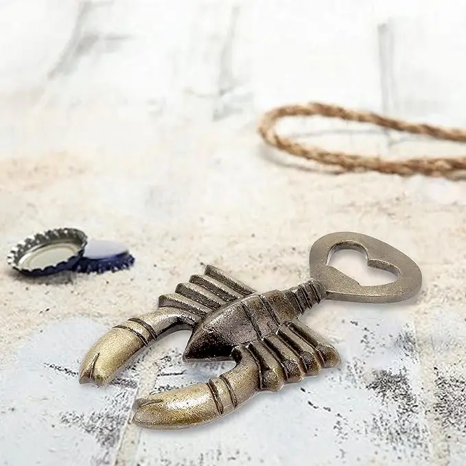 Brass Gift Items Scorpion Design Cast Iron Bottle Opener, Standard, Pack of 1 MADE BY MZ INTERNATIONAL