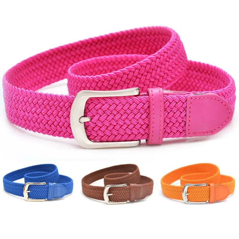 New Products Belt Braided Webbing Ladies Braided Belts Casual Style Braided Belts Reversible