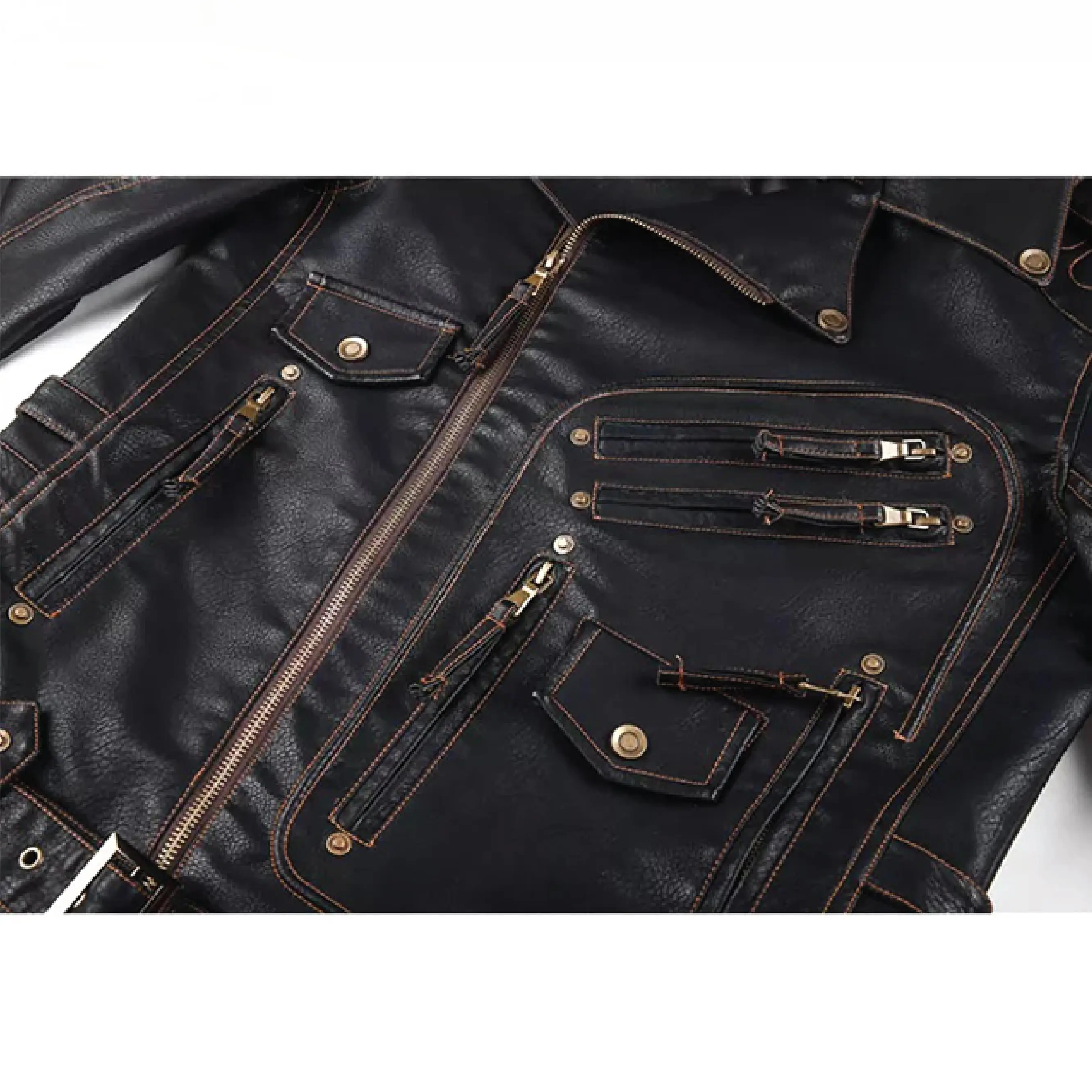 High quality Winter Genuine Leather Jacket Man Sheepskin