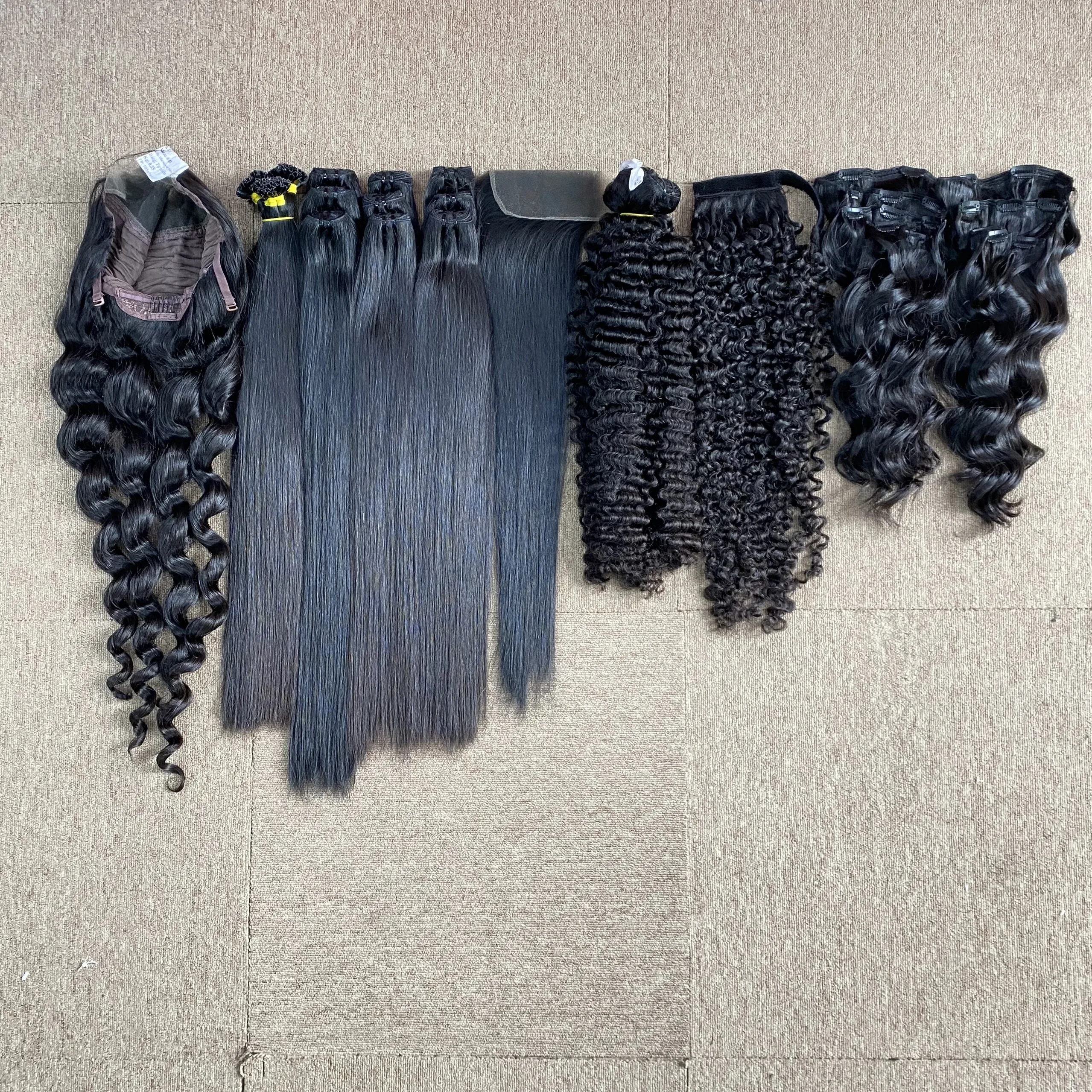 Pony Tail and Clip in Hair Easy to Apply Free tangle free shedding sale for christmas