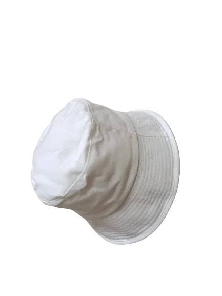 Summer Fashion Canvas Bucket Hat with Wire Embroidered Designer Logo Argyle Printed Silk Daily/Casual/Cycling Applicable Visor