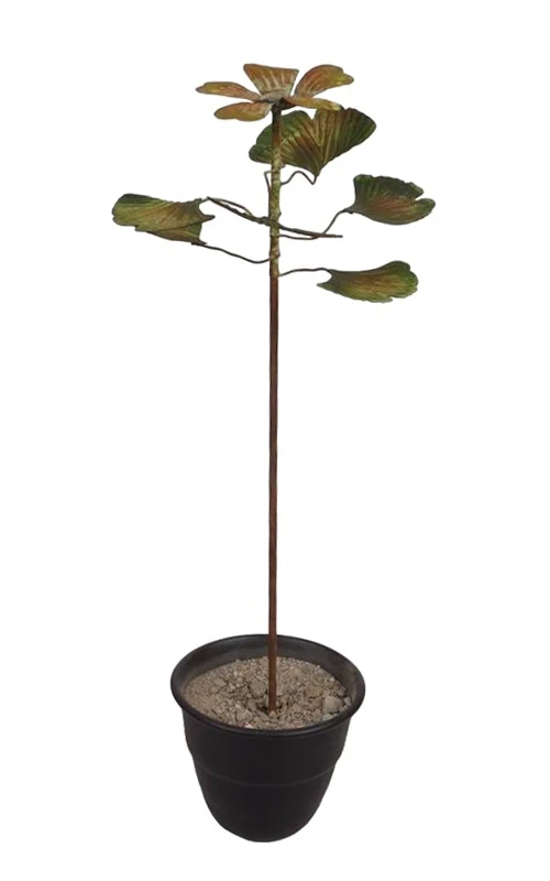 GARDEN  METAL FLOWER STAKES PLANT  SUPPORTS OUTDOOR LAWN ORNAMENT DECORATIONS METAL FLOWER SHAPE ART STICKS.