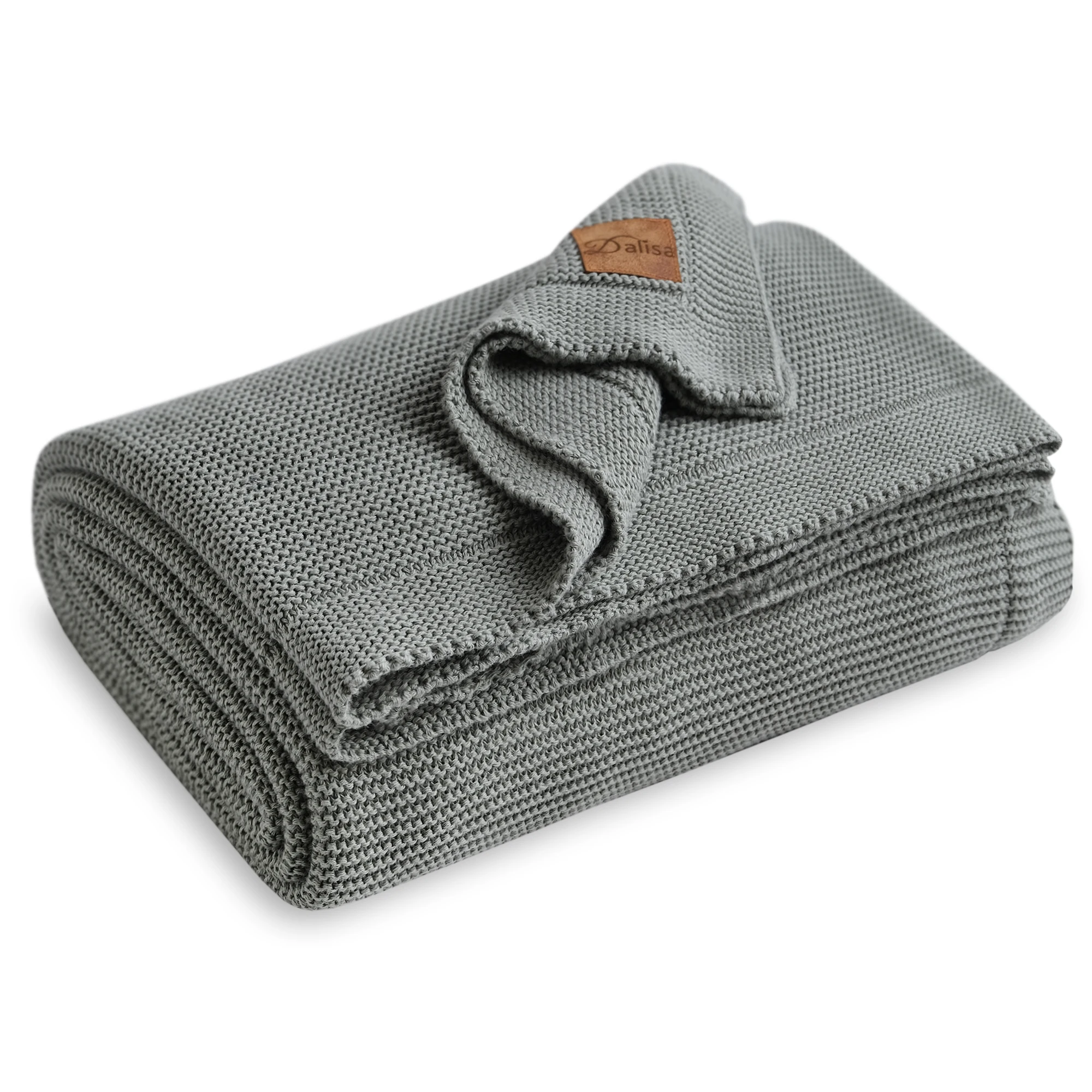 100% Organic Cotton Blanket 150*200 Cm Green Blanket Knitted Best Price Tv Blanket Special Knitted Bed ALINA