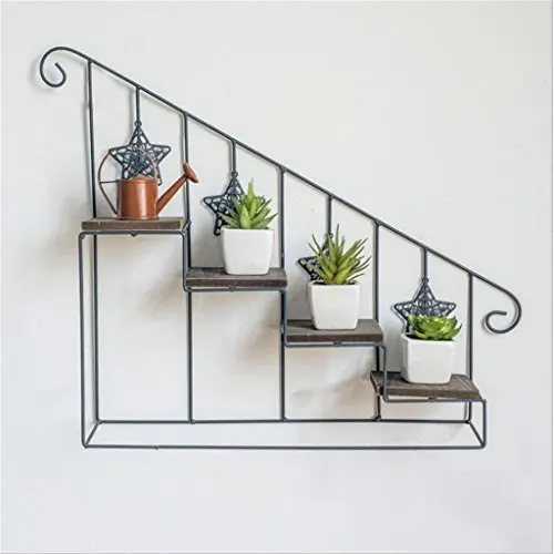 Different Shapes Living Room Shelves Wooden Wall Mounted Vases Holder Decoration Wall Mounted Storage Rack