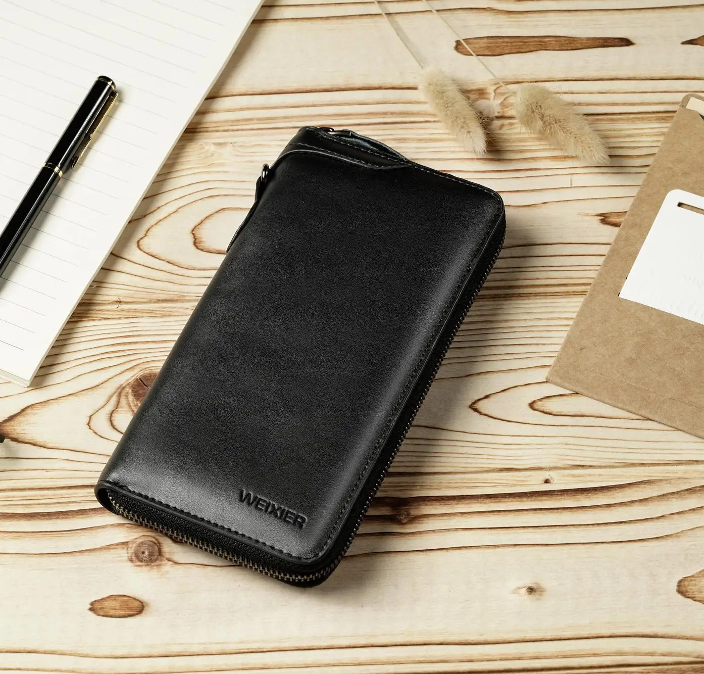 2020 New Products Leather and Slim Aluminum Card Holder Wallet with Bottle Opener and Money Clip for Men Case Fashion Gift OEM