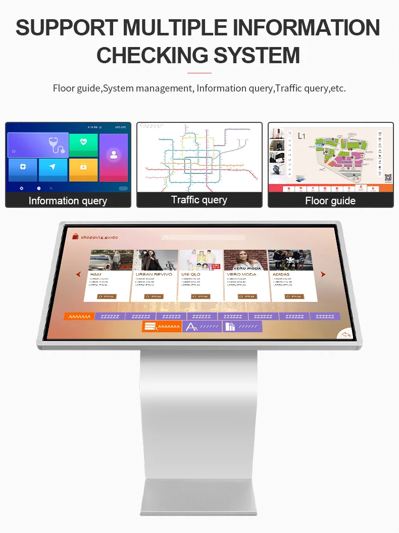 Senke 32 43 55  Inch All In One PC Touch Screen For Payment Kiosk Digital Kiosk Touch Screen Touch Screen Kiosk
