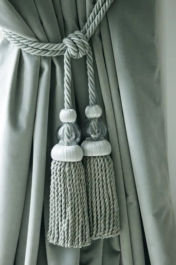High Quality Wholesale Custom Cheap Unique Style 100% Soft Rayon tassel Curtain Tieback
