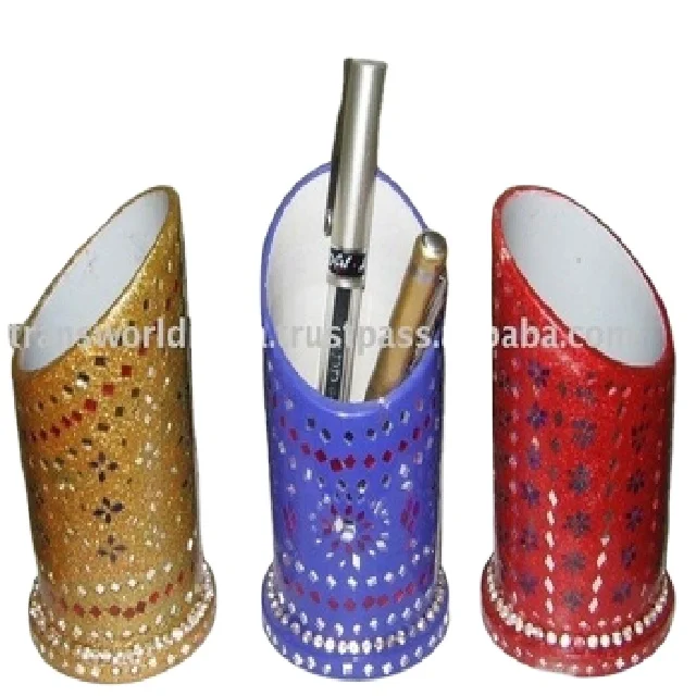 Manufacture By India Bulk Quantity Lac Pen Holder For Cheapest Price