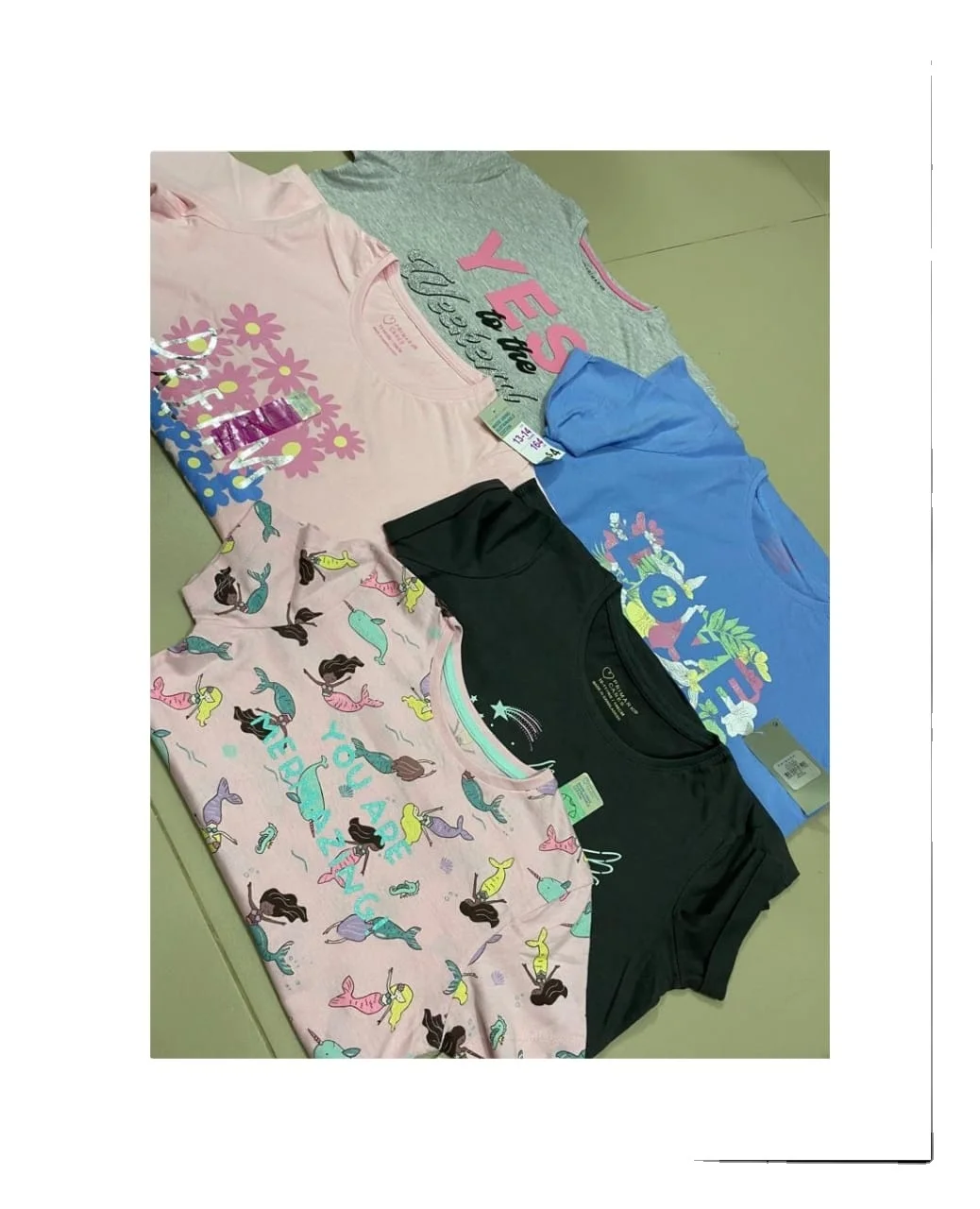 Adult girls t shirt fashionable color adjust size (ready stock)