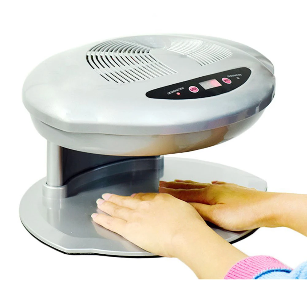 2 In 1 Hot & Cold Air Blower Fan Breeze Nail Dryer Nail Art Finger Toe Gel Polish Dryer Double Hands Nail Fan Dryer Machine