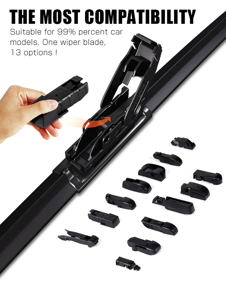 MASUMA MU-19g Car Auto Parts Hybrid Wiper Blade 1A10-67-330 38340-65J3185212-0C012 for CHEVROLET FORD MAZDA TOYOTA