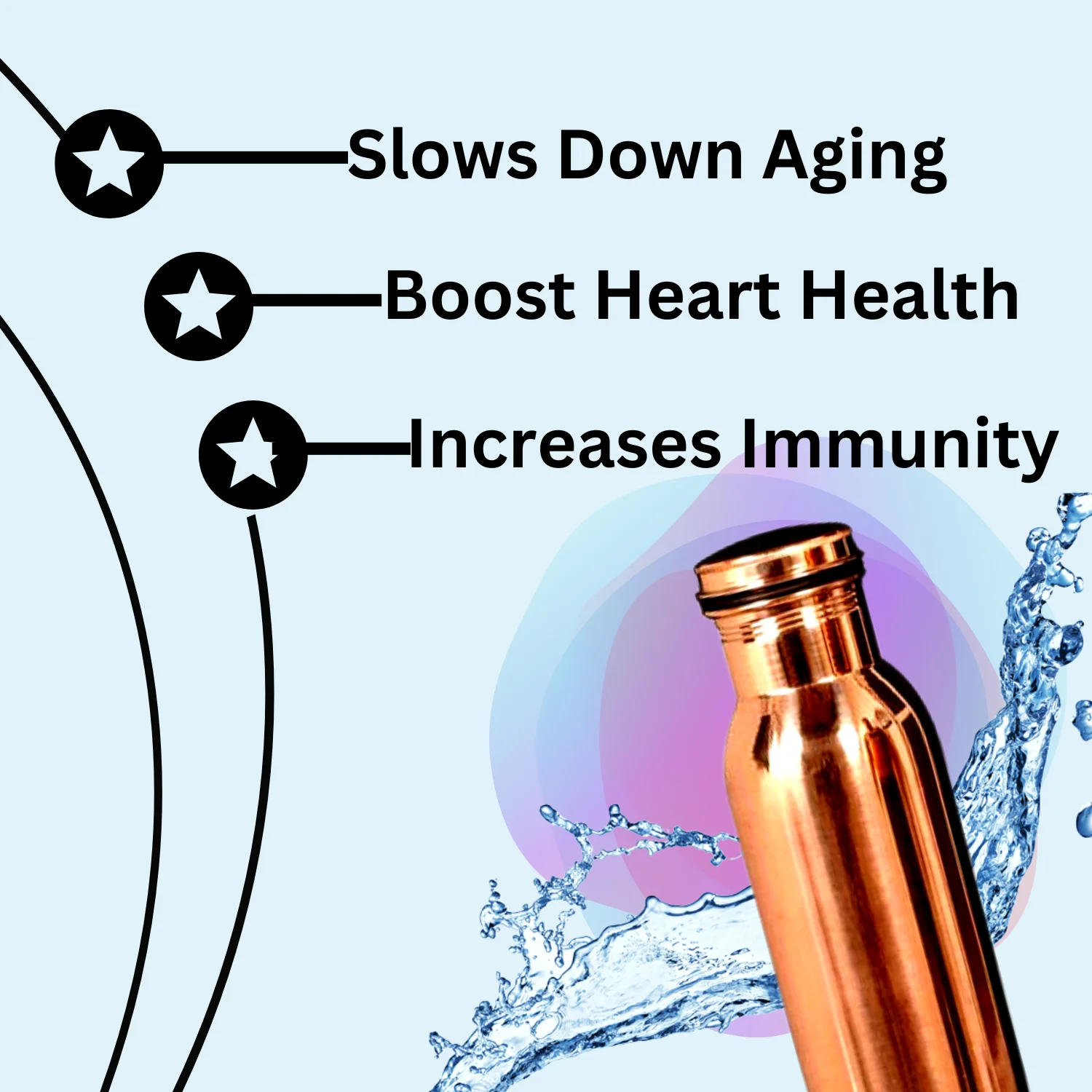 Best Wholesale Price Plain Copper Water Bottle 1000ml In Pure Copper Material water bottles