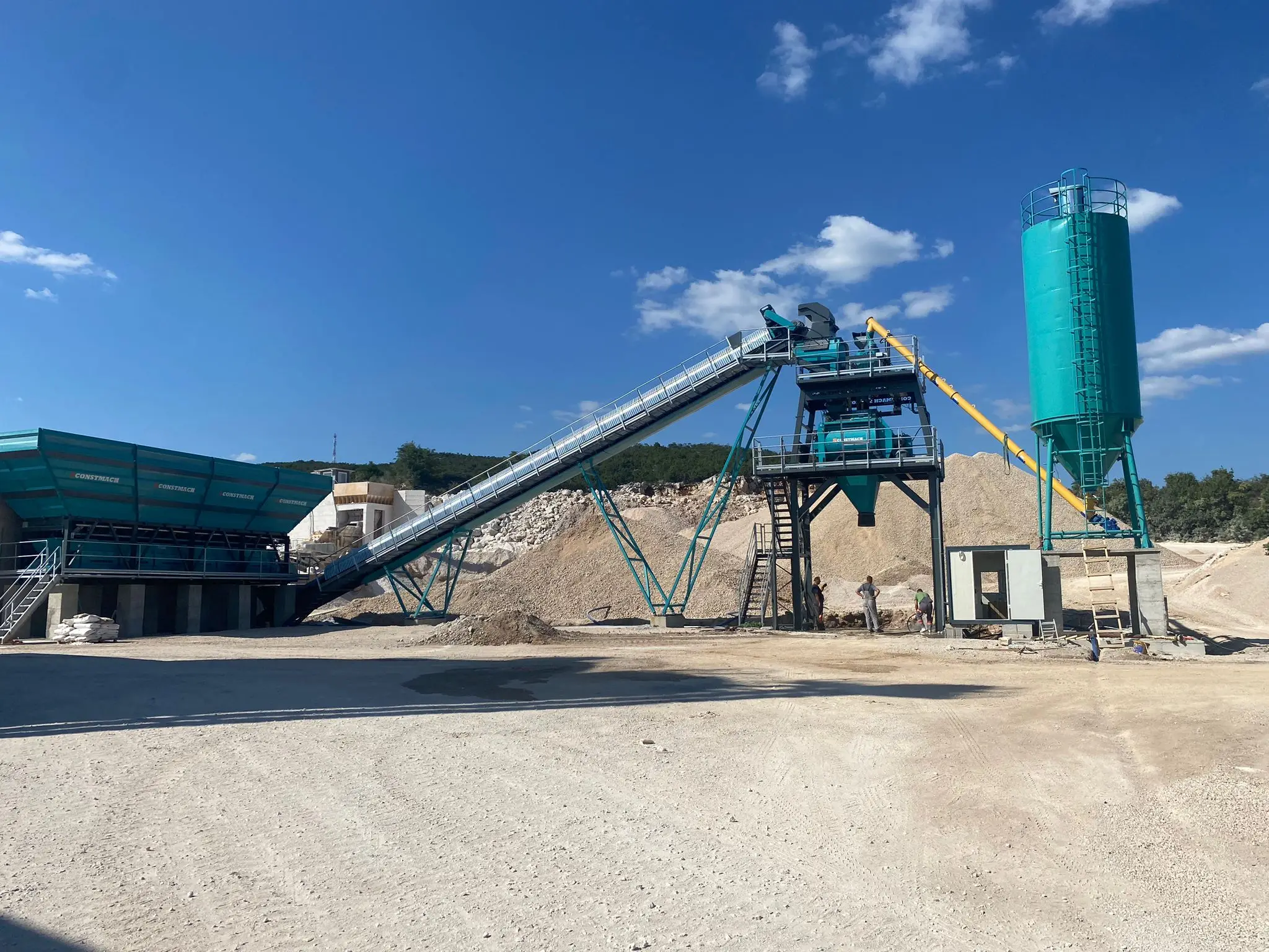 120 m3/h CONCRETE MIXING BATCHING PLANT WITH 2 YEARS WARRANTY HIGH QUALITY LONGLIVED MACHINE