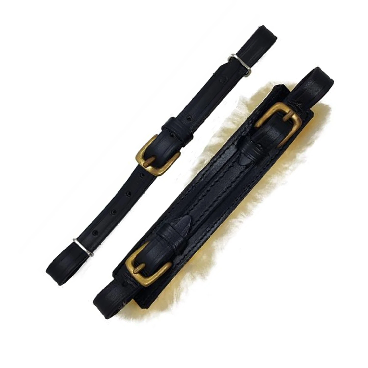 Wholesale Leather Padded Sheepskin  Original Leather  Hackamore Bits Straps Hackamore Leather Straps