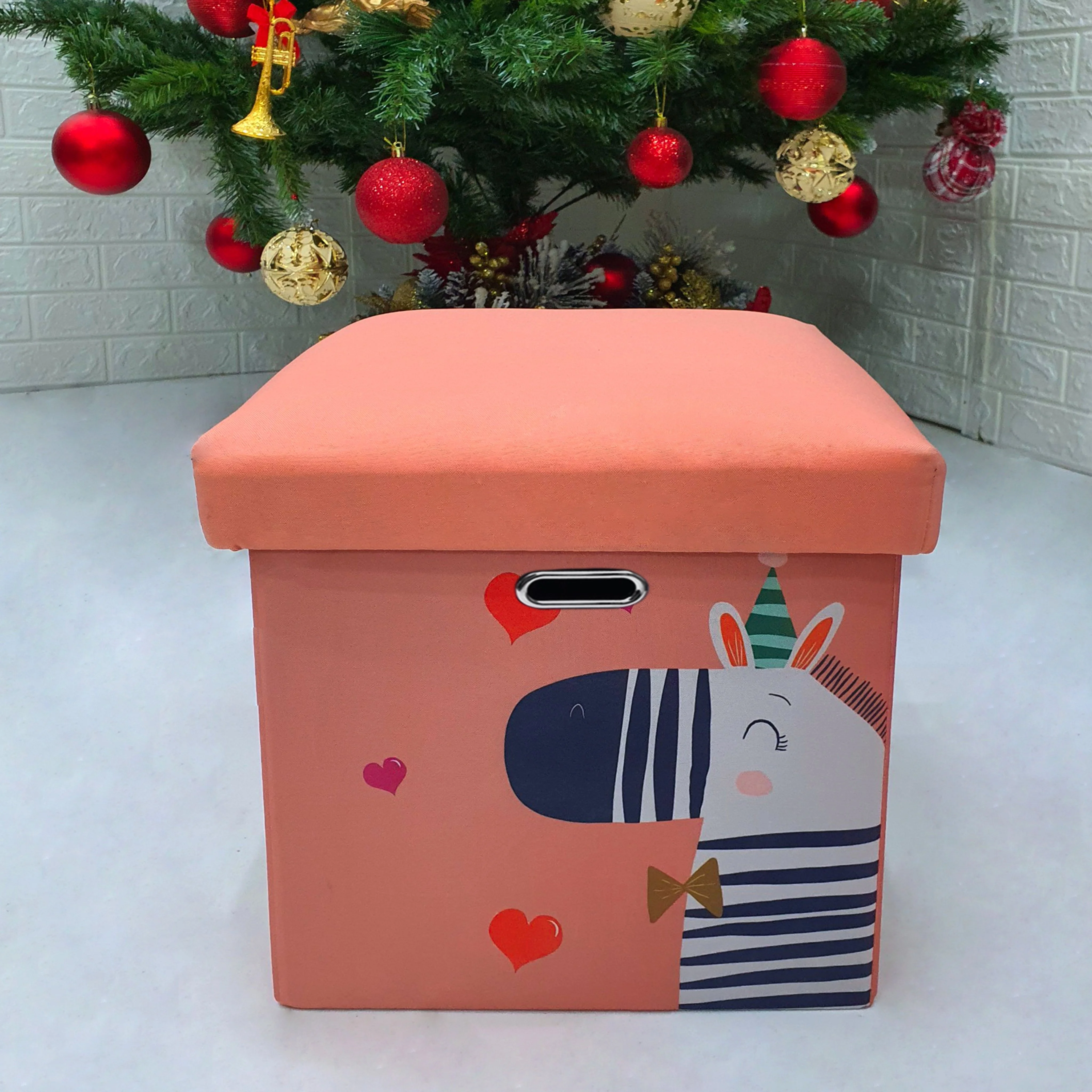 MA06.1 Foldable Ottoman Storage Box for books kid toys sundries OEM Customized Factory Price home storage & organization