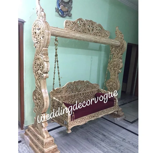 Яркие сценические качели Jhula для свадебной пары захватывающие дух тренды Mehndi Jhoola сценического украшения сцены Свадебные