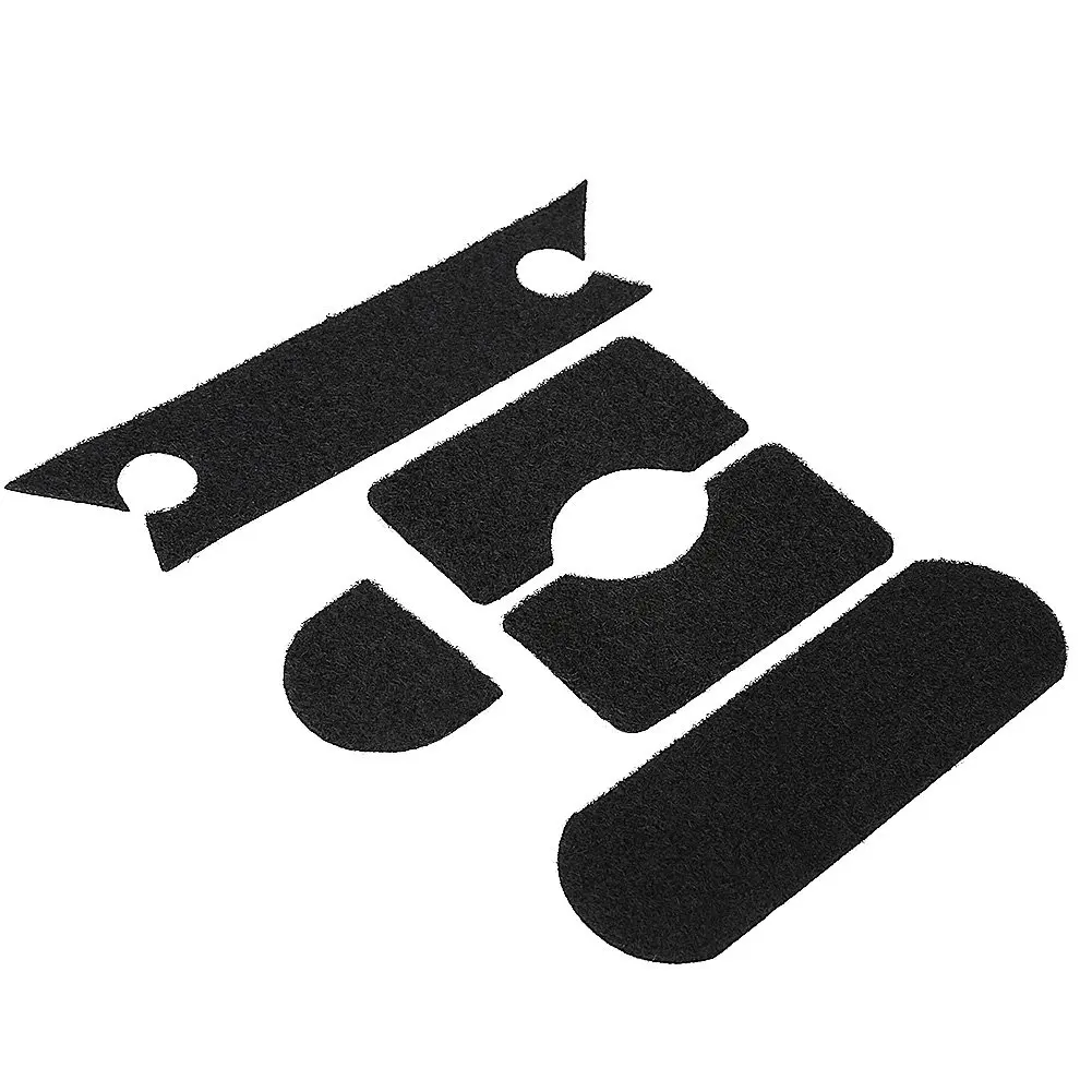 Black tactical helmet accessories hook and loop set 5-piece helmet attachment sticker hook and loop for Helmet