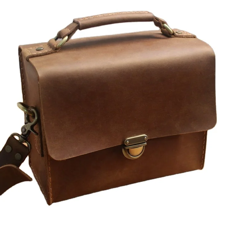 Handmade Distress Leather Camera Case Classic Camera Travel Camera Adventure Bag Small Pockets Carry Photography Bag