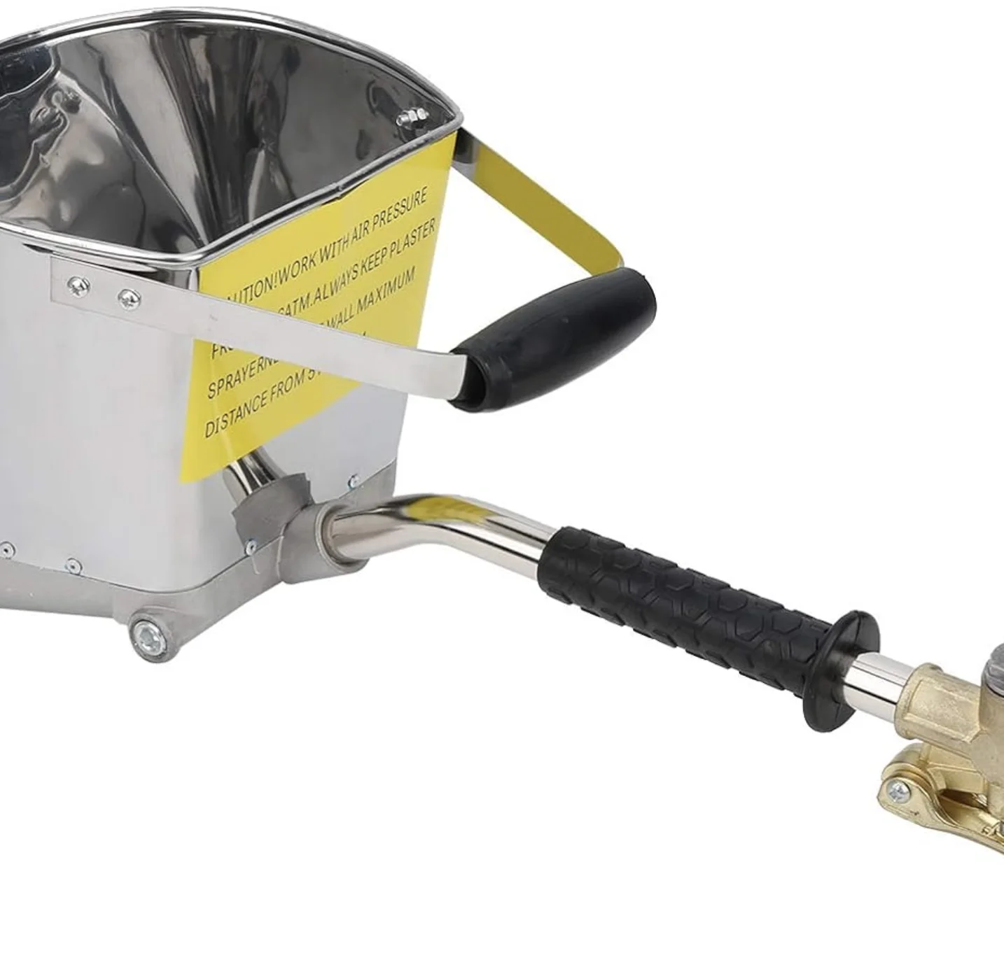 4 Jet Plaster Stucco Sprayer, Pneumatic Cement Mortar Spray Tool, Automatic Air Hopper Concrete Spray Gun