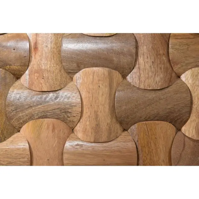 New  Clio Collection  Modern Antique End Table Living Room Luxury Round Centre Coffee Tables Natural Tobacco brown F