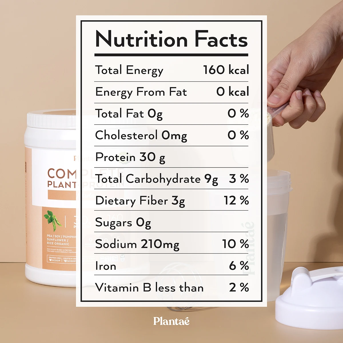 Best Seller High Quality Complete Plant-Protein Nude (Unflavored) Active 30 G from Thailand