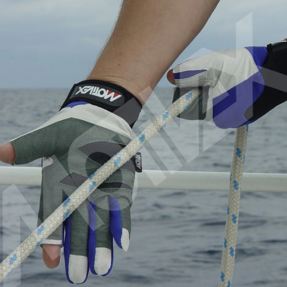 Short Finger Sailing Gloves Watersport Sail Race Glove Yachting Fishing Boating Canoe Kayak Regatta Reinforced Sailing Gloves