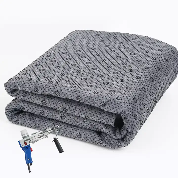 Manufacturers Custom Pattern 260 Gram Plum Anti-slip Mat Felt Cloth Dot Non-woven Non-slip Particle Cloth Drop Plastic Cloth