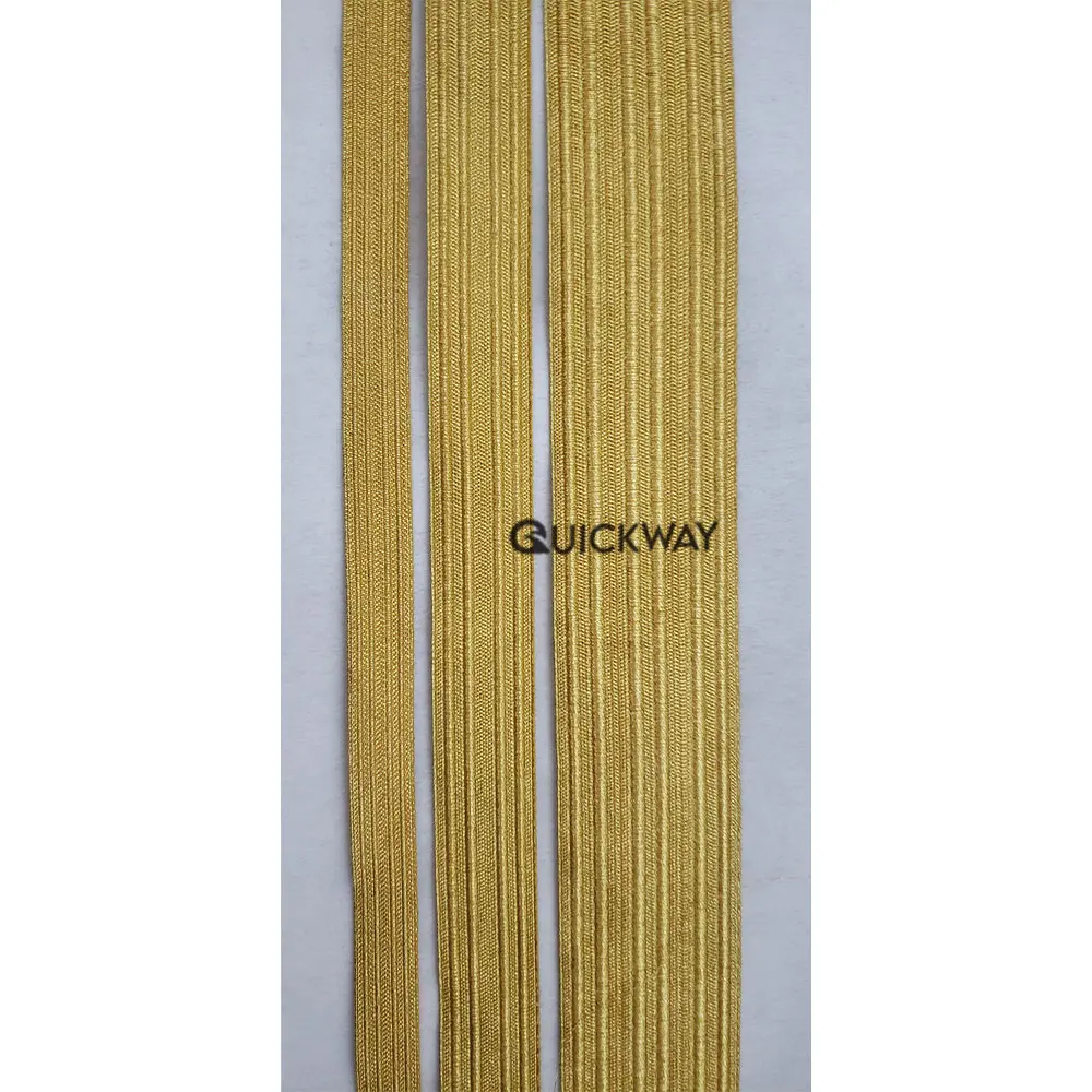 High Rank Uniform Best Embroidery Golden Shoulder Ribbon and Braids On Customize Logo Design Lace braid