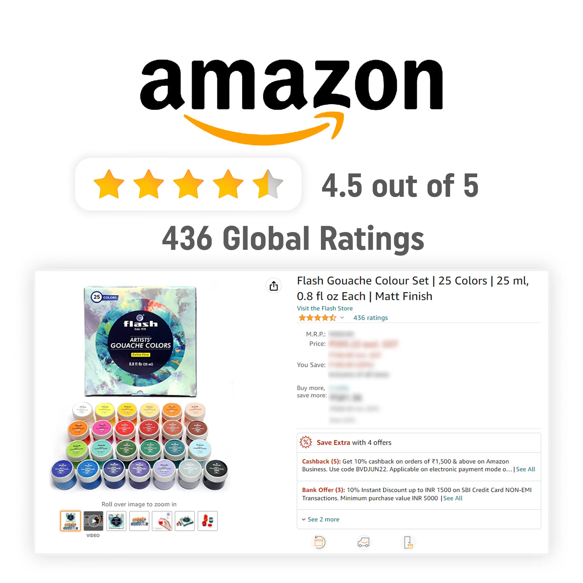 Flash 16 colors gouache paint set 25 ml wholesale Non Toxic Eco Friendly Gouache Colors