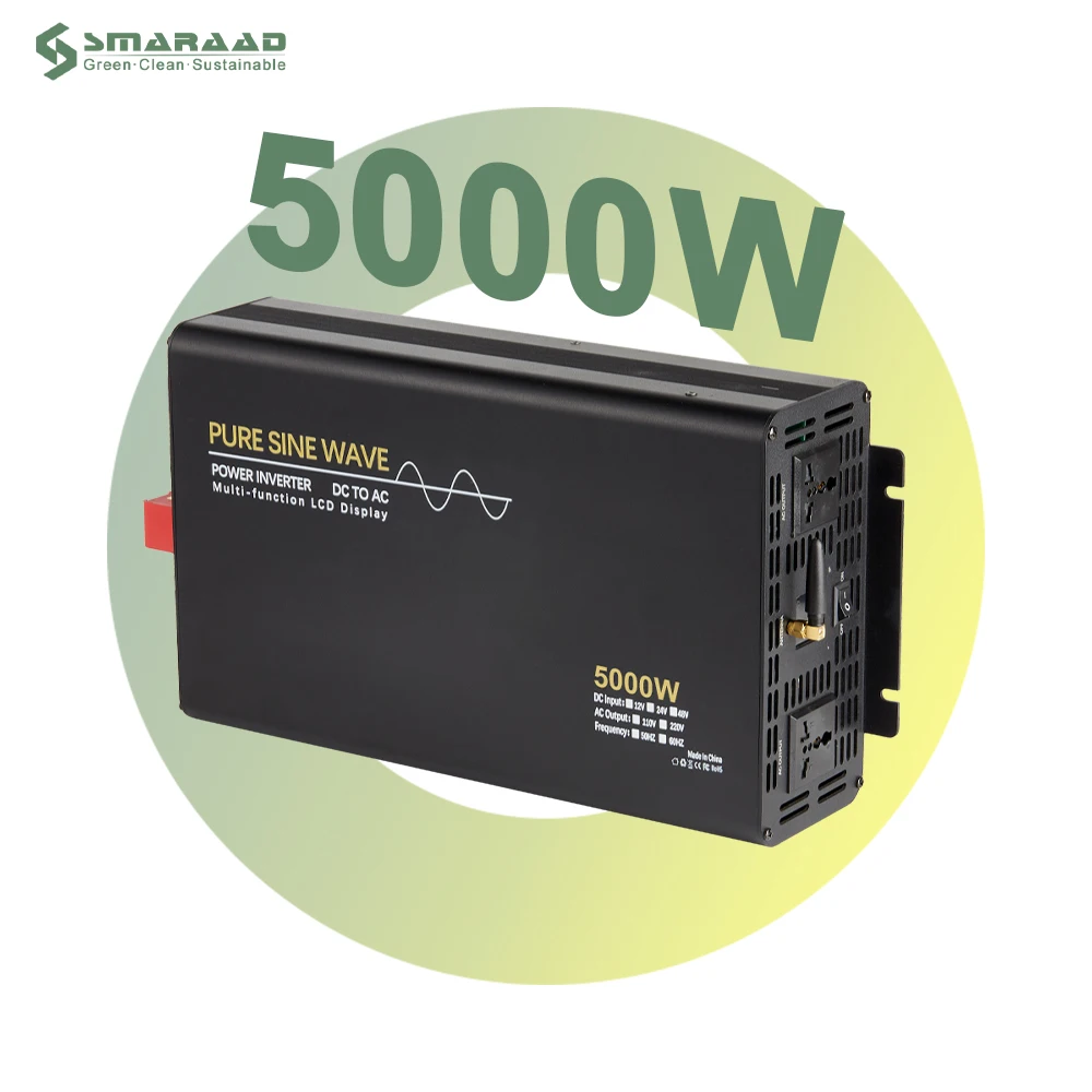 Инвертор SMARAAD 5000 Вт чистый синусоидальный инвертор 12 В 24 48 220 110 5 кВт