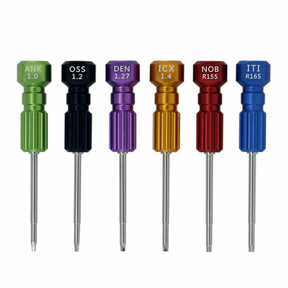 Dental Implant Screw Driver Kit Abutment Implant Set of 6 Drivers CE